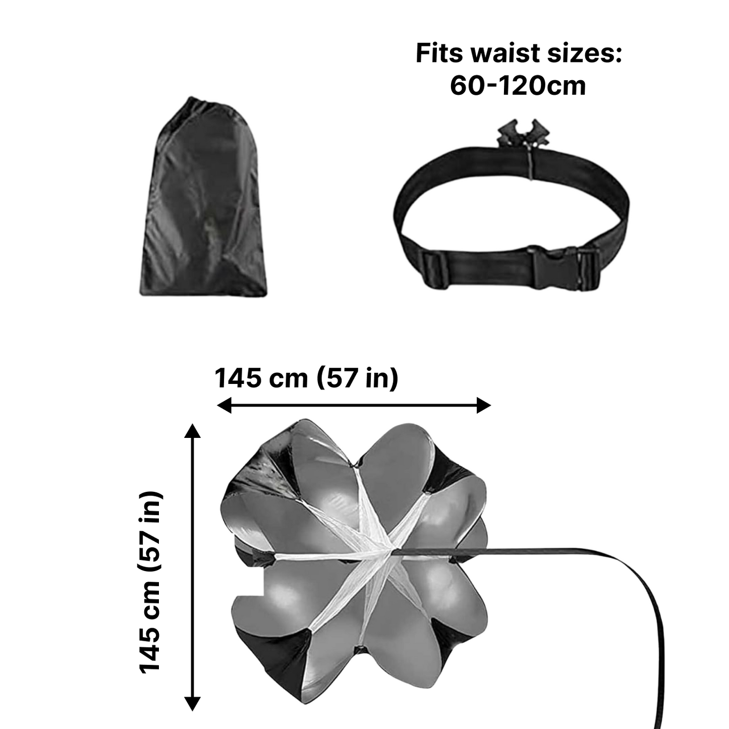 Running Resistance Parachute for Speed & Agility