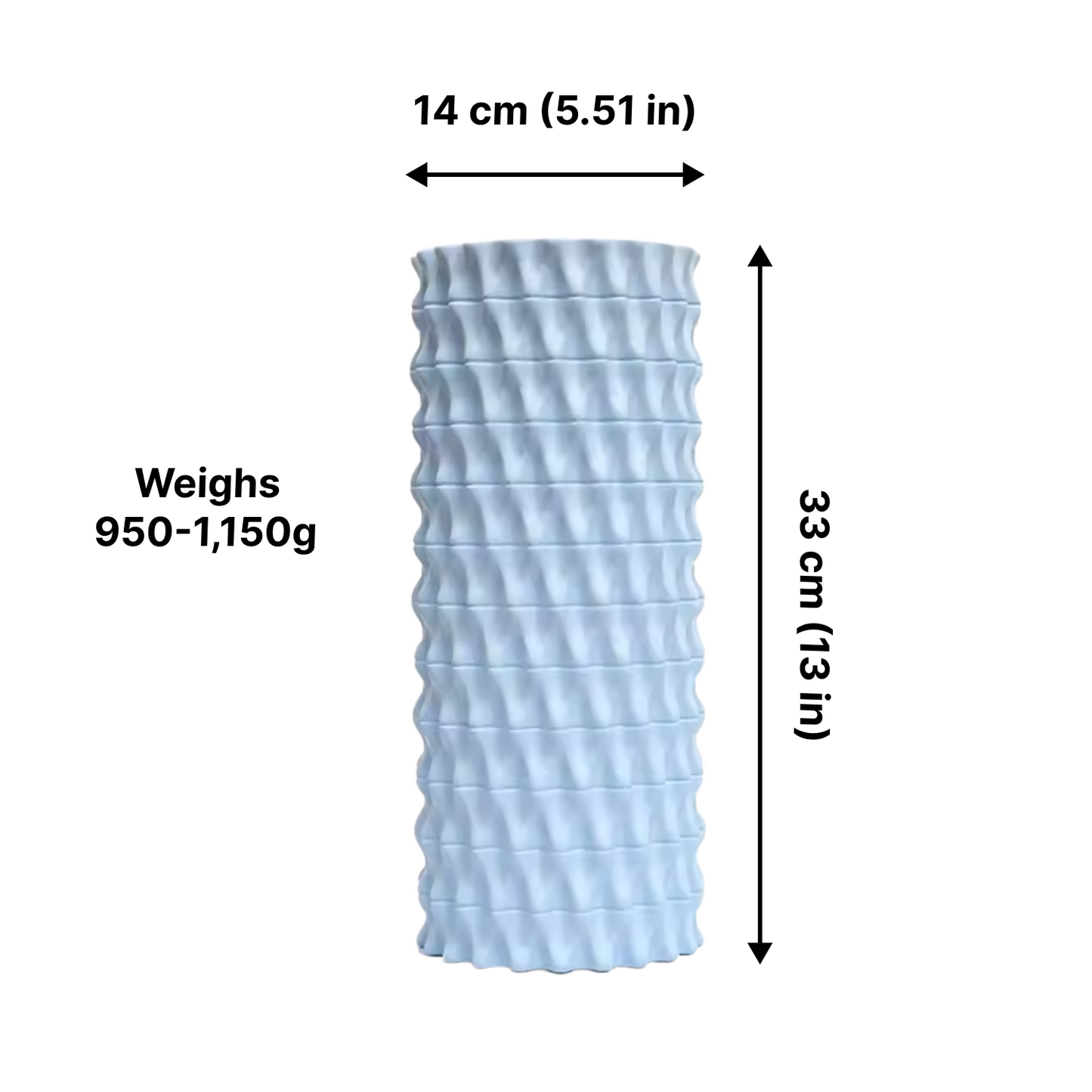 Foam Roller Textured & Soft Density for Muscle Pain Relief