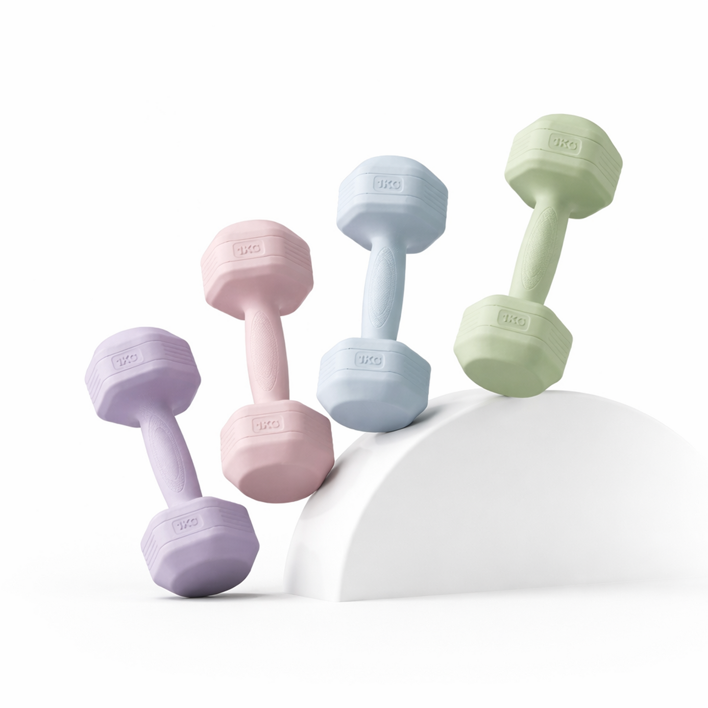 Pastel Colored EVA Dumbbells (1kg Pair) - Home or Office