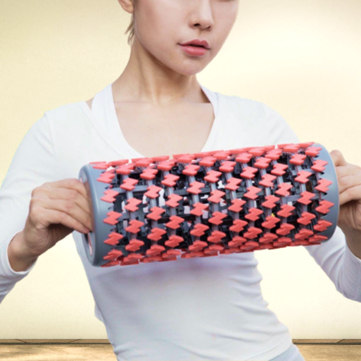 Arrow-Textured Foam Roller - Muscle Recovery