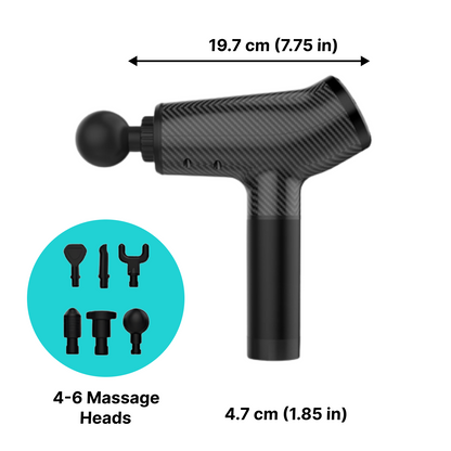 30 Speed Carbon Fiber LCD Massage Gun