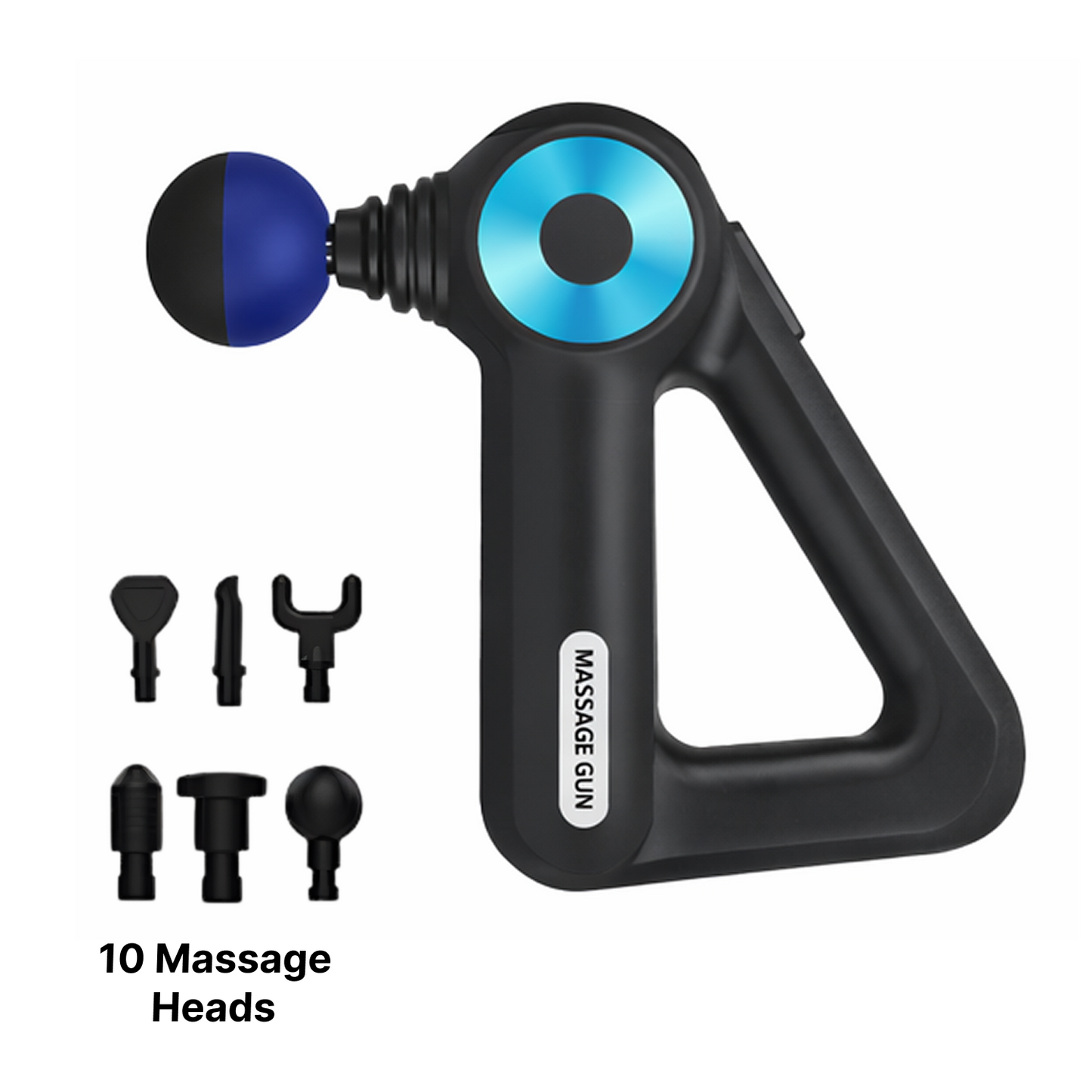 Percussion Massage Gun (10 Heads) - Full Body Recovery