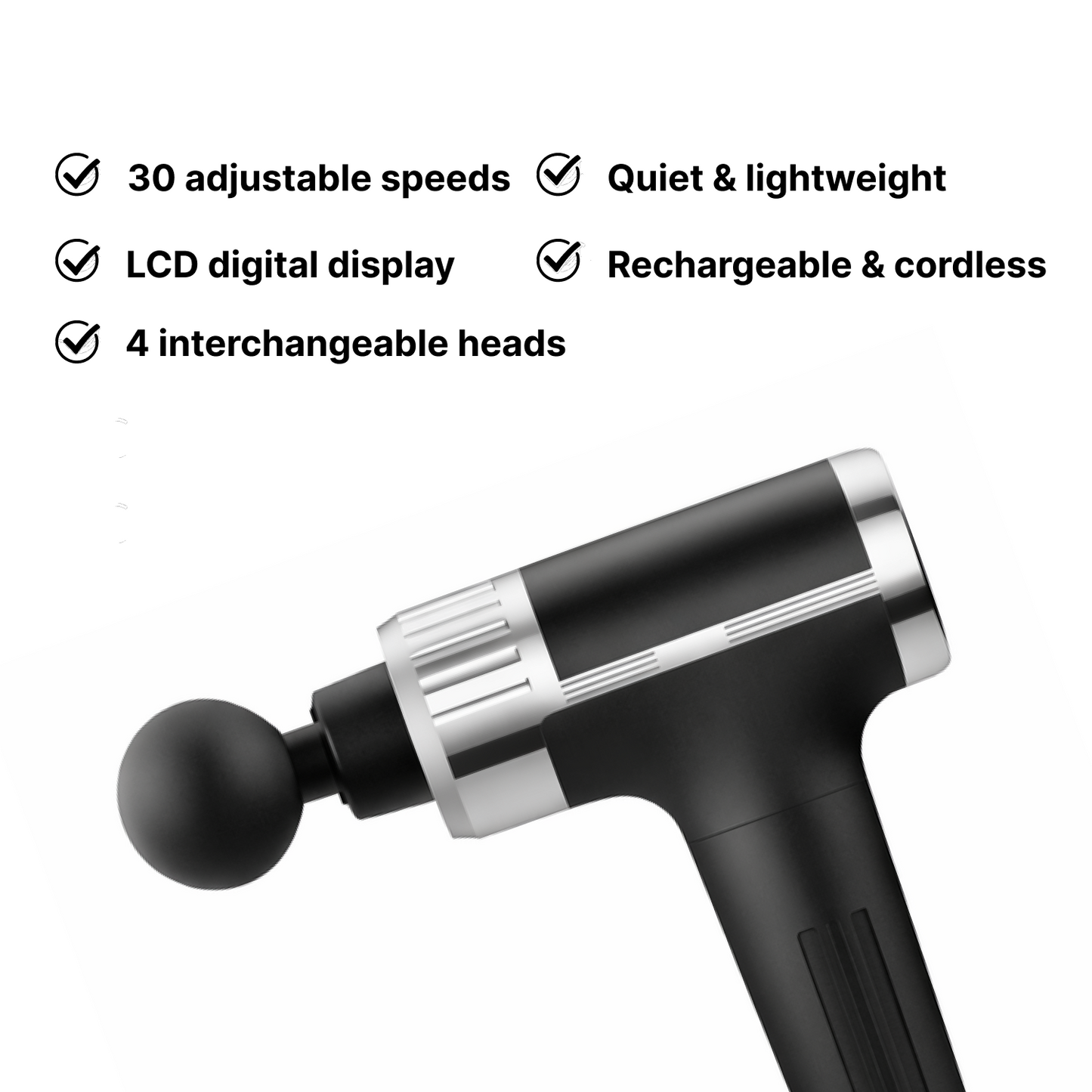 LCD Adjustable Vibration Recovery Gun