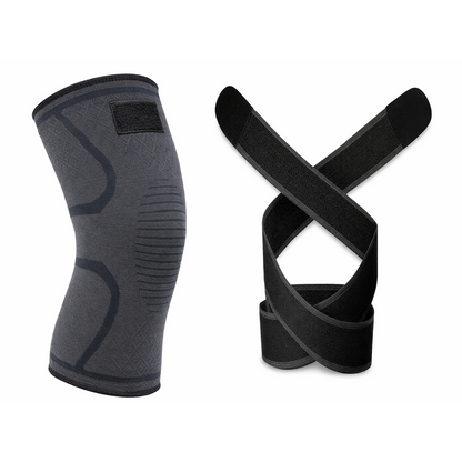 Knee Brace with Dual Straps - Adjustable Compression