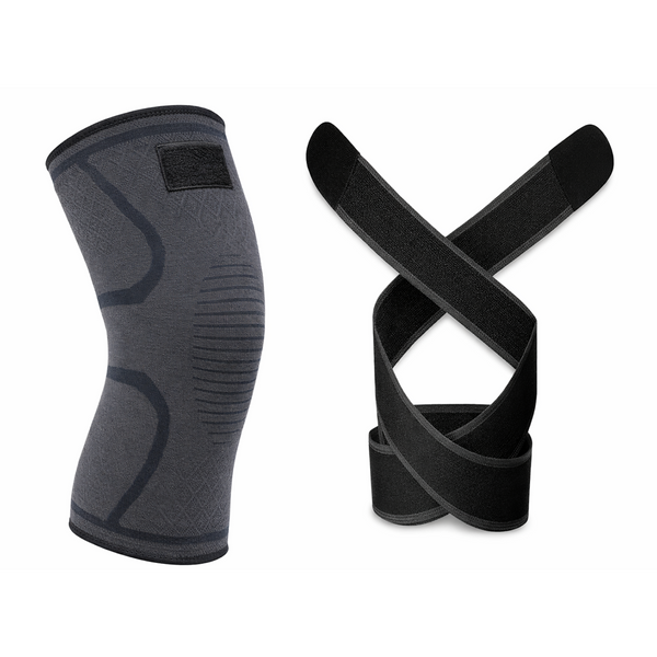 Knee Brace with Dual Straps - Adjustable Compression