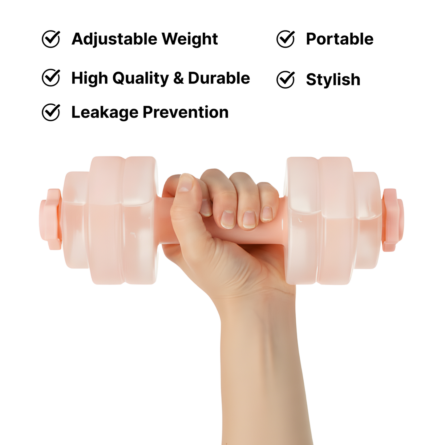 Adjustable Water Dumbbells (1-5kg Per Hand)