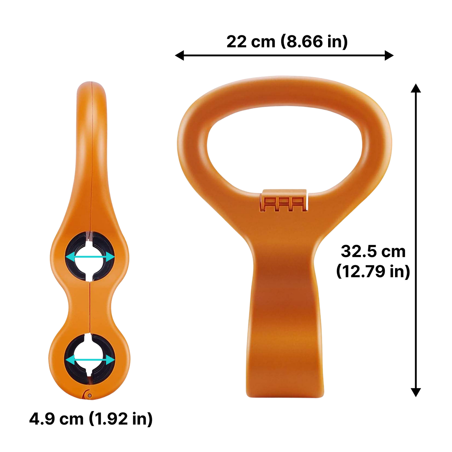 Adjustable Kettlebell Grip Handle (Fits Standard Dumbbells)