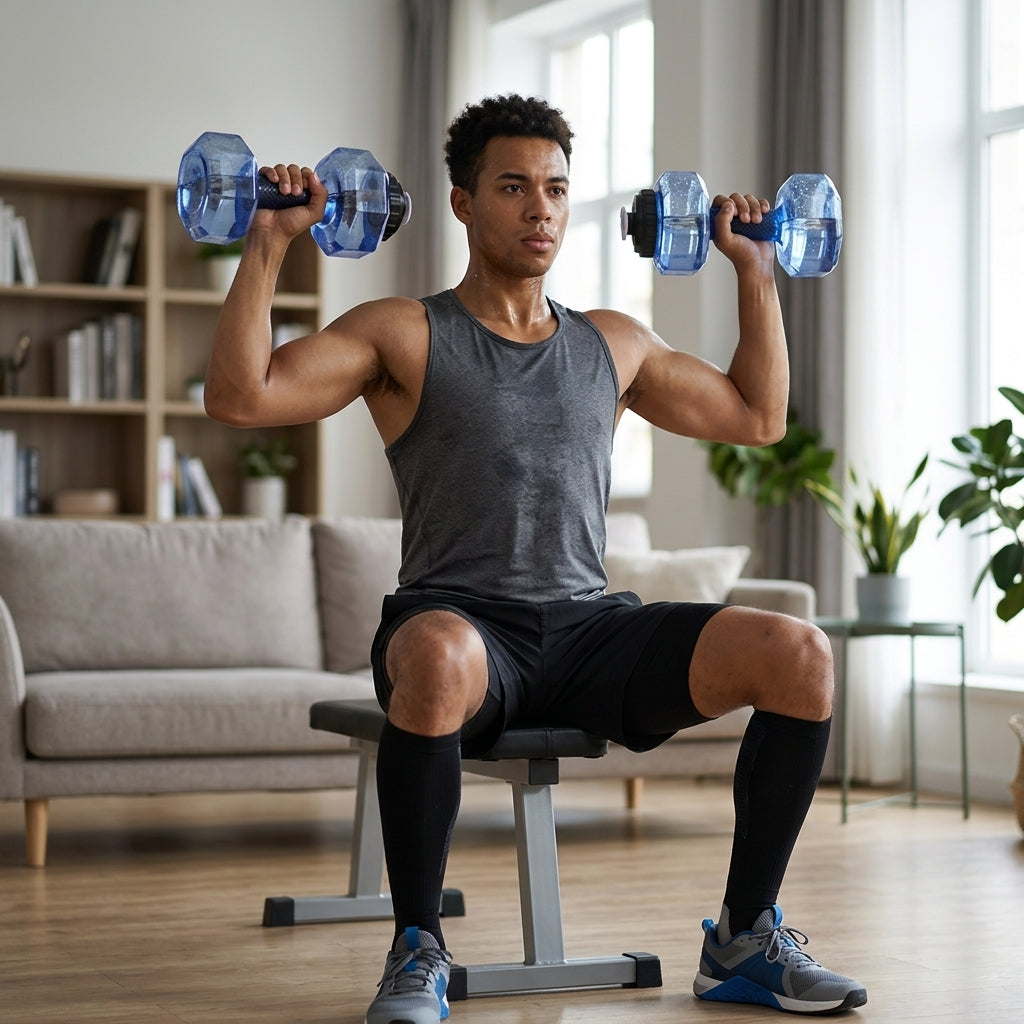 Dumbbell Water Bottle – 2.2L BPA-Free Sports Jug