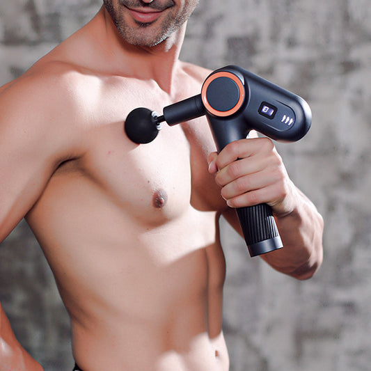 Percussion Massage Gun with LED Display - 4 Heads