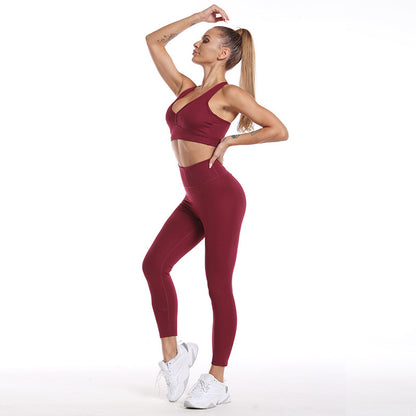 Women’s Long Sleeve Fitness Set (Moisture-Wicking) 2 or 3-Piece